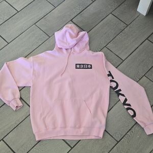 Bowery Supply‎ Co. Tokyo Graphic Tiger Hoodie – Pink – Size L  s7